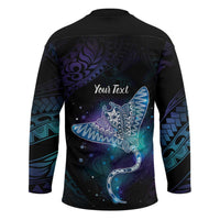 Polynesian Tala Manta Ray Hockey Jersey Nowhere You Could Go That I Won't Be With You - Wonder Print Shop