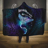 Polynesian Tala Manta Ray Hooded Blanket Nowhere You Could Go That I Won't Be With You - Wonder Print Shop