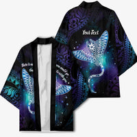 Polynesian Tala Manta Ray Kimono Nowhere You Could Go That I Won't Be With You - Wonder Print Shop
