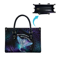 Polynesian Tala Manta Ray Leather Bag Nowhere You Could Go That I Won't Be With You - Wonder Print Shop
