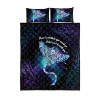 Polynesian Tala Manta Ray Quilt Bed Set Nowhere You Could Go That I Won't Be With You - Wonder Print Shop