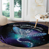 Polynesian Tala Manta Ray Round Carpet Nowhere You Could Go That I Won't Be With You - Wonder Print Shop