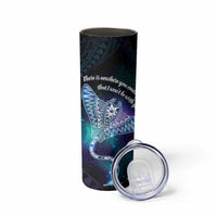 Polynesian Tala Manta Ray Skinny Tumbler Nowhere You Could Go That I Won't Be With You - Wonder Print Shop