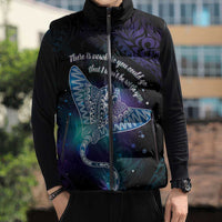 Polynesian Tala Manta Ray Sleeveless Puffer Jacket Nowhere You Could Go That I Won't Be With You - Wonder Print Shop