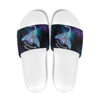 Polynesian Tala Manta Ray Slide Sandals Nowhere You Could Go That I Won't Be With You - Wonder Print Shop