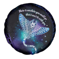 Polynesian Tala Manta Ray Spare Tire Cover Nowhere You Could Go That I Won't Be With You - Wonder Print Shop