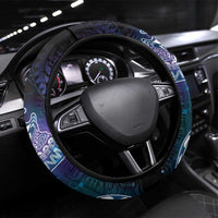 Polynesian Tala Manta Ray Steering Wheel Cover Nowhere You Could Go That I Won't Be With You - Wonder Print Shop