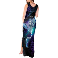 Polynesian Tala Manta Ray Tank Maxi Dress Nowhere You Could Go That I Won't Be With You - Wonder Print Shop