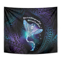 Polynesian Tala Manta Ray Tapestry Nowhere You Could Go That I Won't Be With You - Wonder Print Shop
