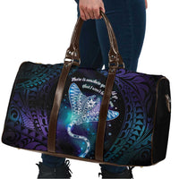 Polynesian Tala Manta Ray Travel Bag Nowhere You Could Go That I Won't Be With You - Wonder Print Shop