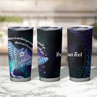 Polynesian Tala Manta Ray Tumbler Cup Nowhere You Could Go That I Won't Be With You - Wonder Print Shop