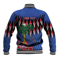 Personalized Haiti Baseball Jacket Christmas Festive Vibes LT7 - Wonder Print Shop