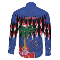 Personalized Haiti Family Matching Off The Shoulder Long Sleeve Dress and Hawaiian Shirt Christmas Festive Vibes - Wonder Print Shop