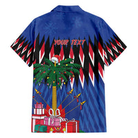 Personalized Haiti Family Matching Short Sleeve Bodycon Dress and Hawaiian Shirt Christmas Festive Vibes - Wonder Print Shop