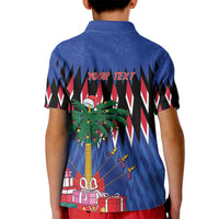 Personalized Haiti Kid Polo Shirt Christmas Festive Vibes - Wonder Print Shop