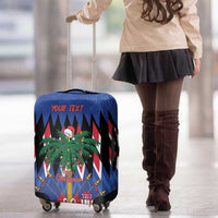 Personalized Haiti Luggage Cover Christmas Festive Vibes - Wonder Print Shop