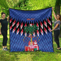 Personalized Haiti Quilt Christmas Festive Vibes - Wonder Print Shop