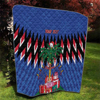 Personalized Haiti Quilt Christmas Festive Vibes - Wonder Print Shop