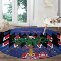 Personalized Haiti Round Carpet Christmas Festive Vibes