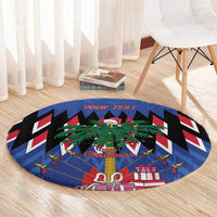 Personalized Haiti Round Carpet Christmas Festive Vibes