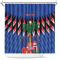 Personalized Haiti Shower Curtain Christmas Festive Vibes