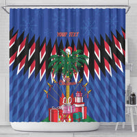 Personalized Haiti Shower Curtain Christmas Festive Vibes