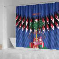 Personalized Haiti Shower Curtain Christmas Festive Vibes