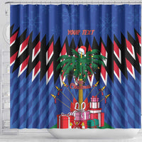 Personalized Haiti Shower Curtain Christmas Festive Vibes