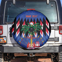 Personalized Haiti Spare Tire Cover Christmas Festive Vibes - Wonder Print Shop