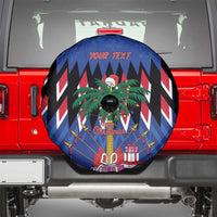 Personalized Haiti Spare Tire Cover Christmas Festive Vibes - Wonder Print Shop