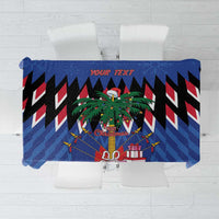 Personalized Haiti Tablecloth Christmas Festive Vibes - Wonder Print Shop