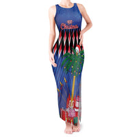 Personalized Haiti Tank Maxi Dress Christmas Festive Vibes - Wonder Print Shop