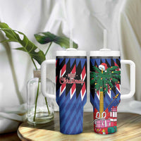 Personalized Haiti Tumbler With Handle Christmas Festive Vibes - Wonder Print Shop