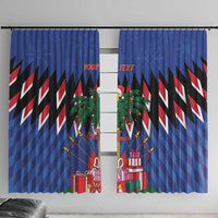 Personalized Haiti Window Curtain Christmas Festive Vibes - Wonder Print Shop