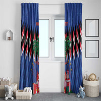 Personalized Haiti Window Curtain Christmas Festive Vibes - Wonder Print Shop