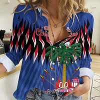 Personalized Haiti Women Casual Shirt Christmas Festive Vibes - Wonder Print Shop