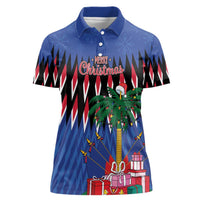 Personalized Haiti Women Polo Shirt Christmas Festive Vibes - Wonder Print Shop