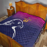 UAE Cricket Custom Quilt Arabian Falcon - Wonder Print Shop