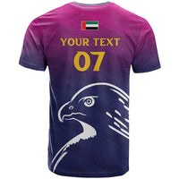 UAE Cricket Custom T Shirt Arabian Falcon - Wonder Print Shop