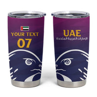 UAE Cricket Custom Tumbler Cup Arabian Falcon - Wonder Print Shop