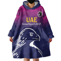 UAE Cricket Custom Wearable Blanket Hoodie Arabian Falcon - Wonder Print Shop