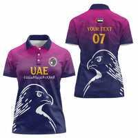 UAE Cricket Custom Women Polo Shirt Arabian Falcon - Wonder Print Shop