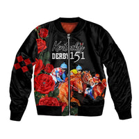 Horse Racing Custom Bomber Jacket 151st Anniversary Race For the Roses LT7