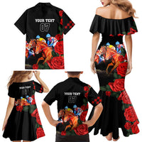 Horse Racing Custom Family Matching Mermaid Dress and Hawaiian Shirt 151st Anniversary Race For the Roses LT7