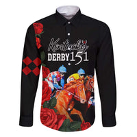 Horse Racing Custom Family Matching Mermaid Dress and Hawaiian Shirt 151st Anniversary Race For the Roses LT7