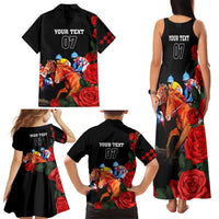 Horse Racing Custom Family Matching Tank Maxi Dress and Hawaiian Shirt 151st Anniversary Race For the Roses LT7