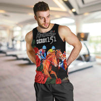Horse Racing Custom Men Tank Top 151st Anniversary Race For the Roses LT7