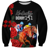 Horse Racing Custom Sweatshirt 151st Anniversary Race For the Roses LT7