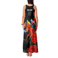 Horse Racing Custom Tank Maxi Dress 151st Anniversary Race For the Roses LT7