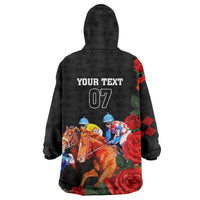 Horse Racing Custom Wearable Blanket Hoodie 151st Anniversary Race For the Roses LT7